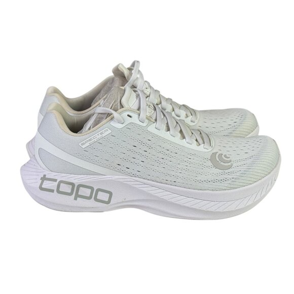 Topo Specter Shoes Mens 9 White Running Sneakers Athletic Comfort Mesh - Picture 2 of 12